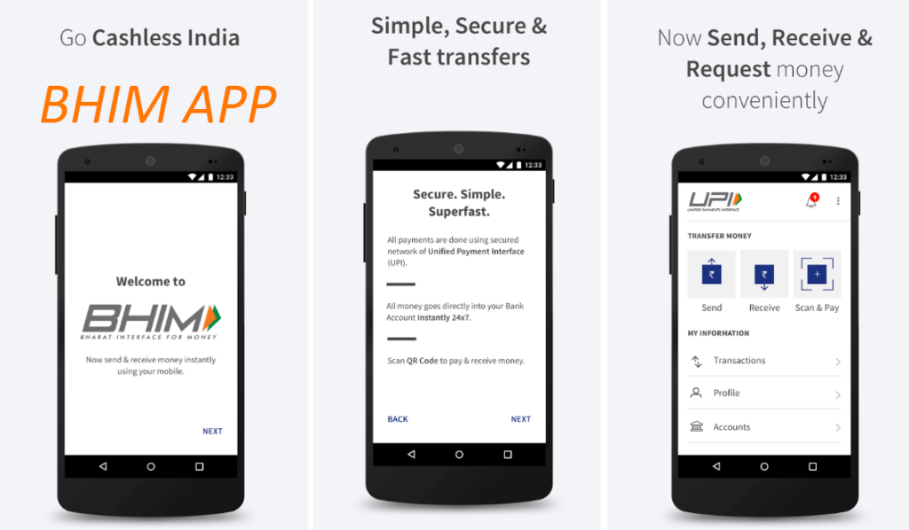 BHIM app enables UID based payments