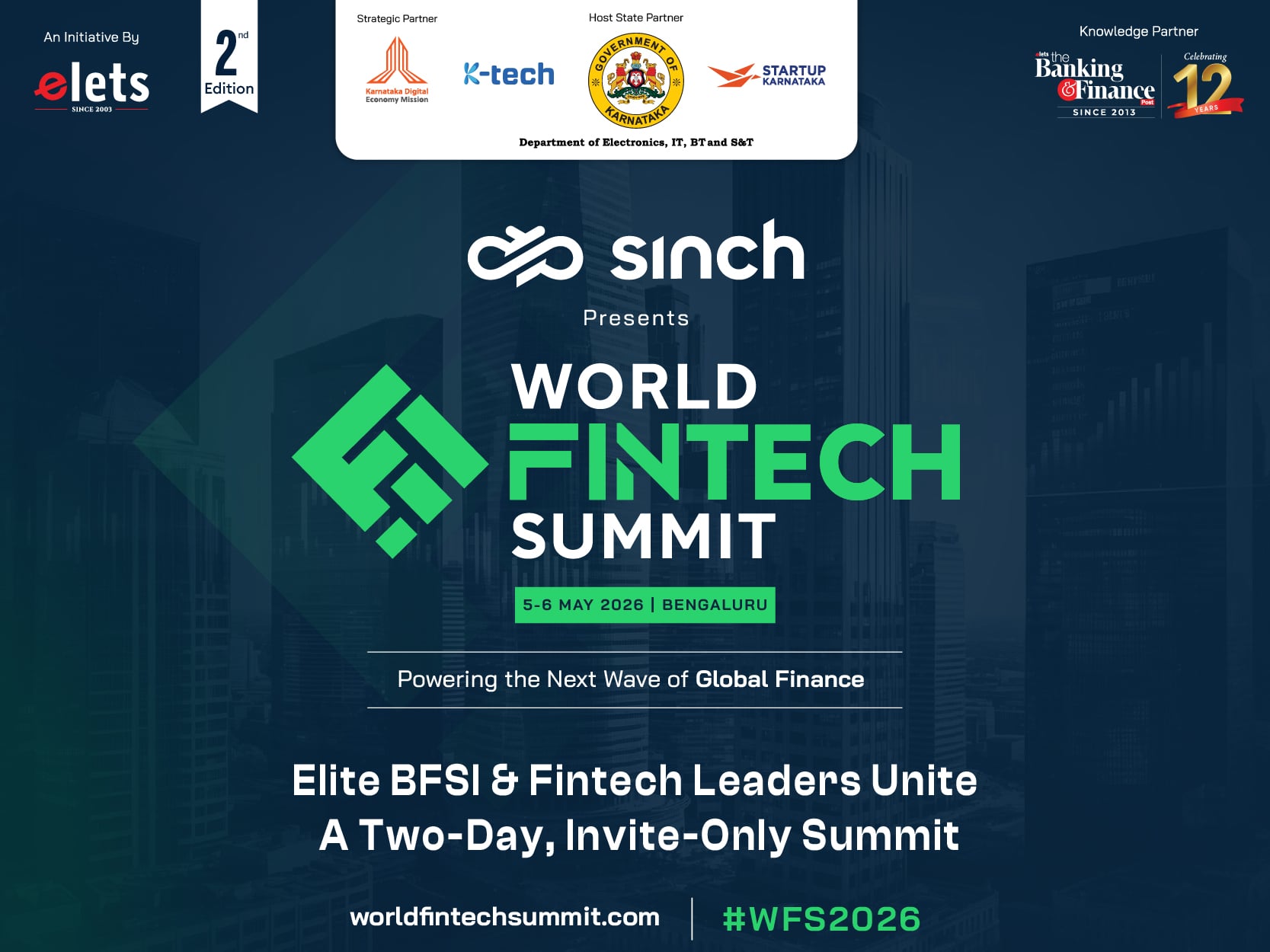 2nd Elets World Fintech Summit, May 2026 | Bengaluru