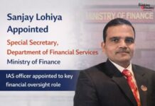 Sanjay Lohiya Appointed Special Secretary, Department of Financial Services Sanjay Lohiya
