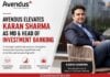 Avendus Elevates Karan Sharma as MD & Head of Investment Banking Karan Sharma