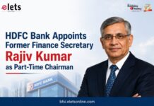 HDFC Bank Appoints Former Finance Secretary Rajiv Kumar as Part-Time Chairman Rajiv Kumar