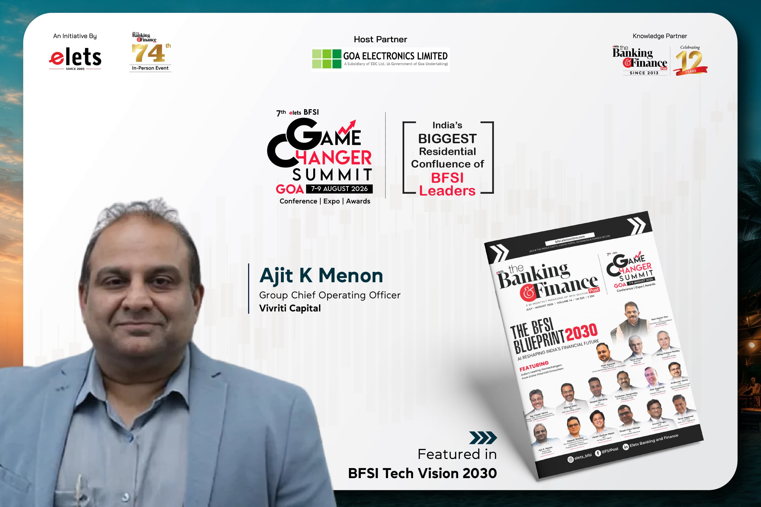 Ajit K Menon, Group Chief Operating Officer, Vivriti Capital