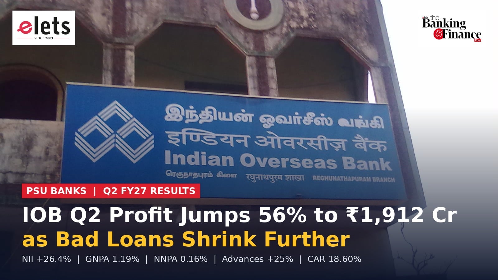 Indian Overseas Bank Q2 FY27 results